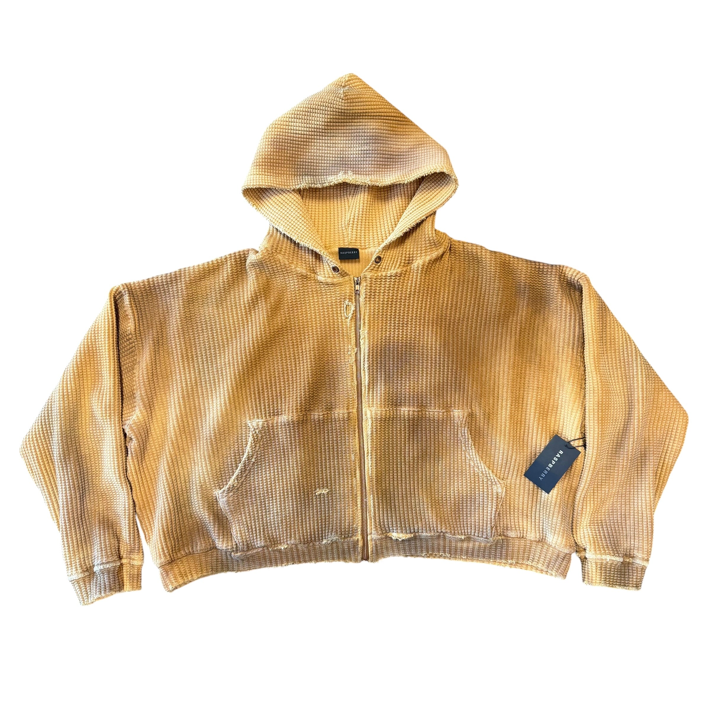 NEW GV Gallery Waffle Knit Zip Hoodie