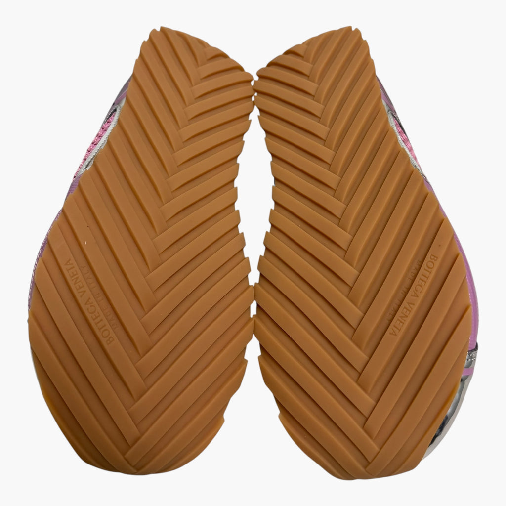 NEW Bottega Veneta Pink/Sliver Orbit Sneaker (NO BOX)