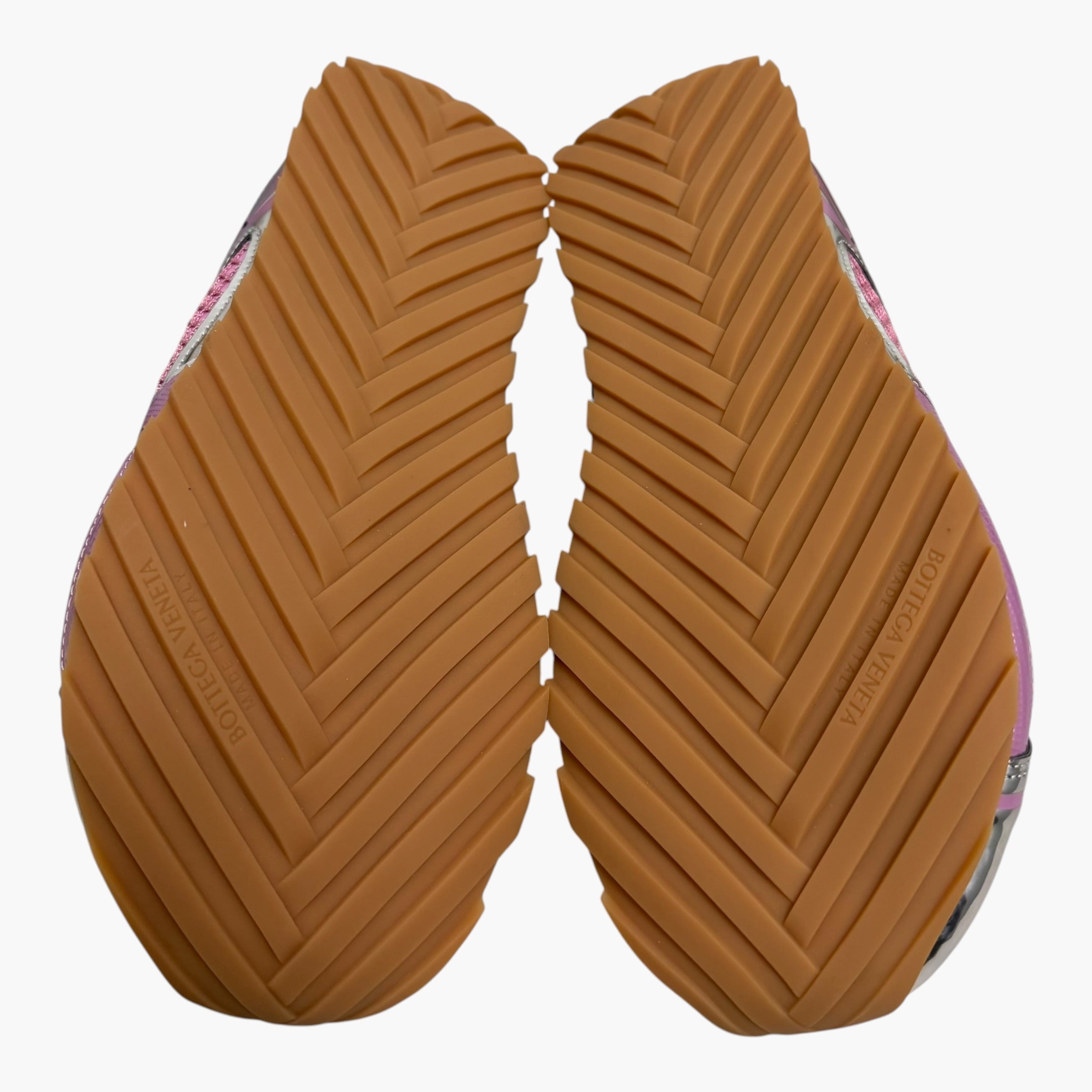 NEW Bottega Veneta Pink/Sliver Orbit Sneaker (NO BOX)