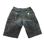 Carhartt Double Knee Carpenter Faded Black Shorts (26,29)