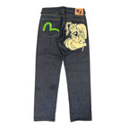 Evisu Raw Blue Samurai Denim