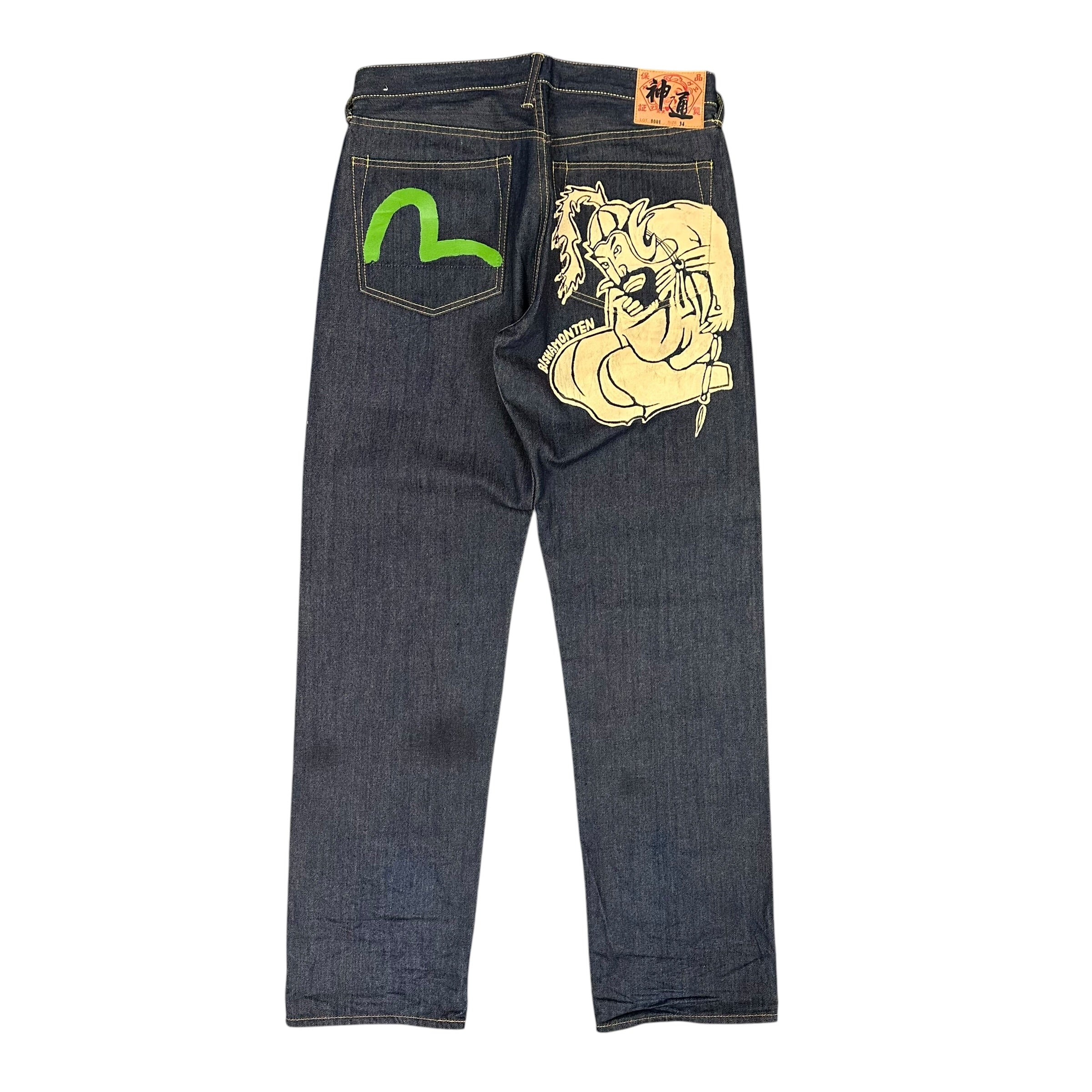 Evisu Raw Blue Samurai Denim