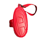 Red Diesel Leather Crossbody Bag.