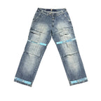 Vintage Girbaud Jeans Baby Blue/ White