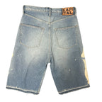 New Kapital Kountry 14oz Denim 5P Bone Embroidery Shorts