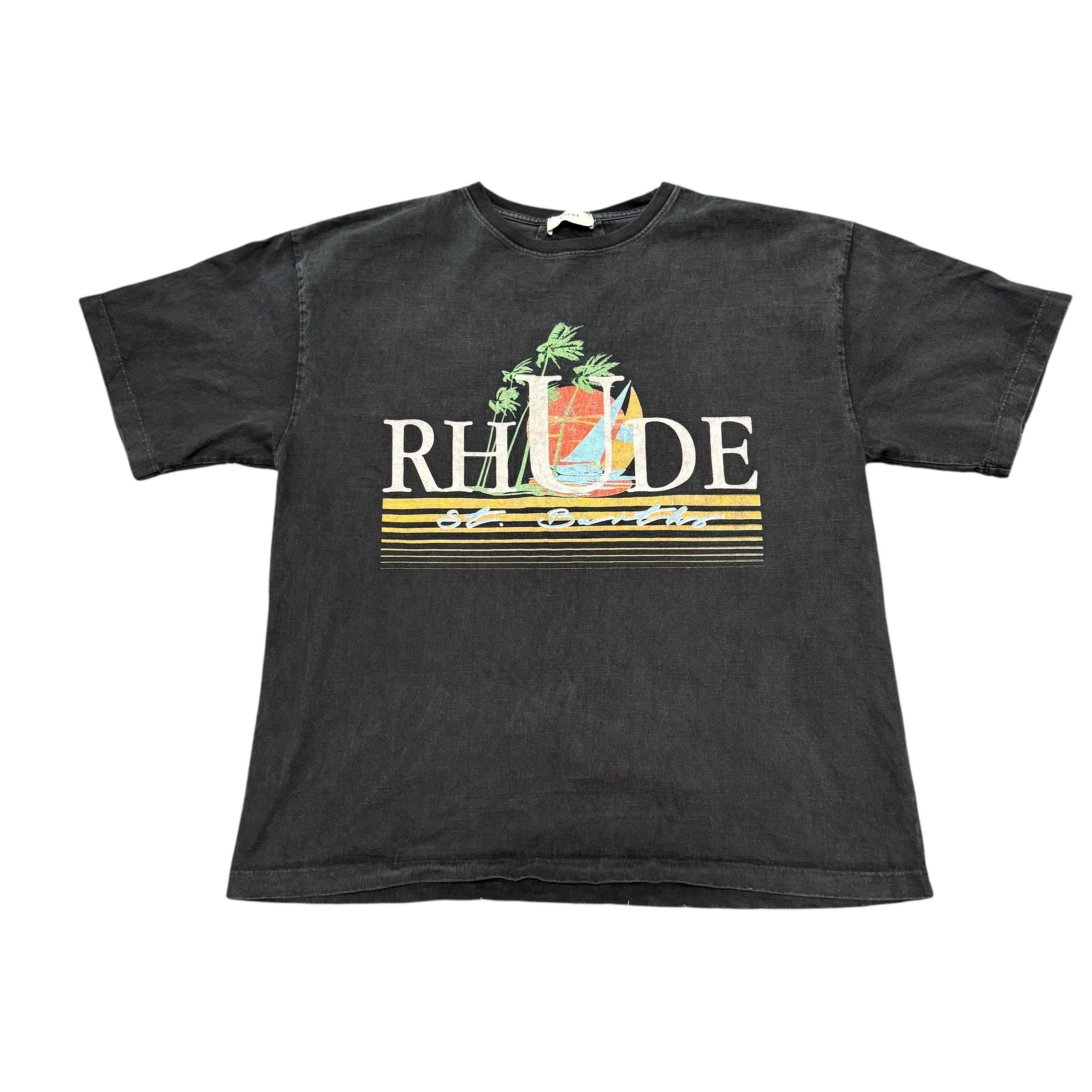 Rude Tropical Tee Black
