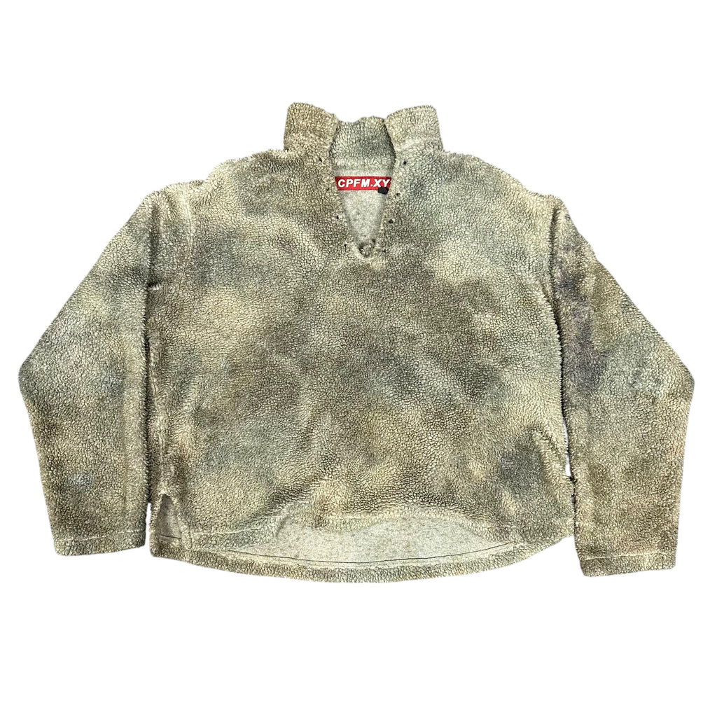 Green Cactus Plant Fleece Pullover