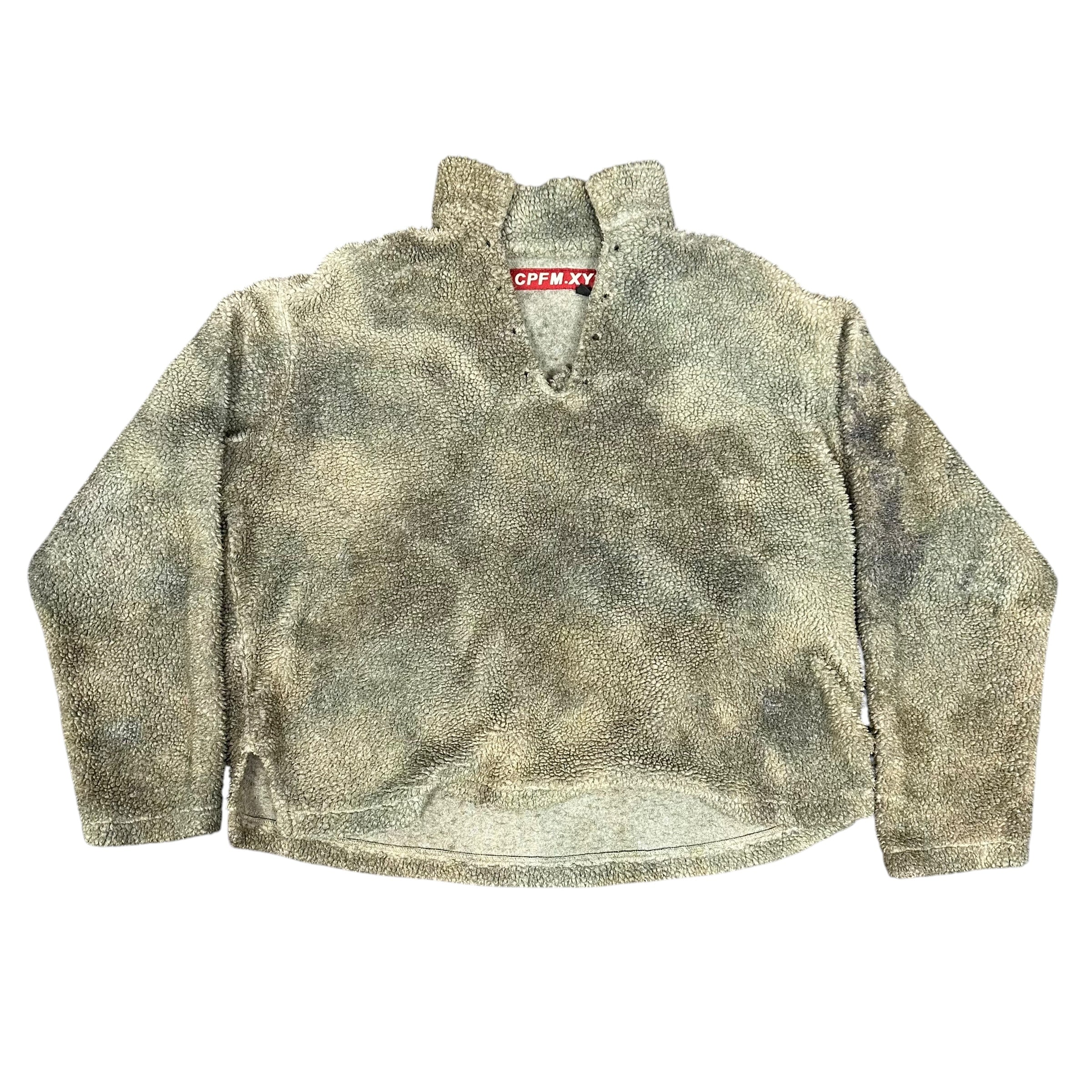 Green Cactus Plant Fleece Pullover