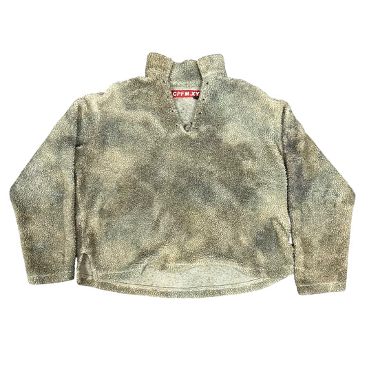 Green Cactus Plant Fleece Pullover