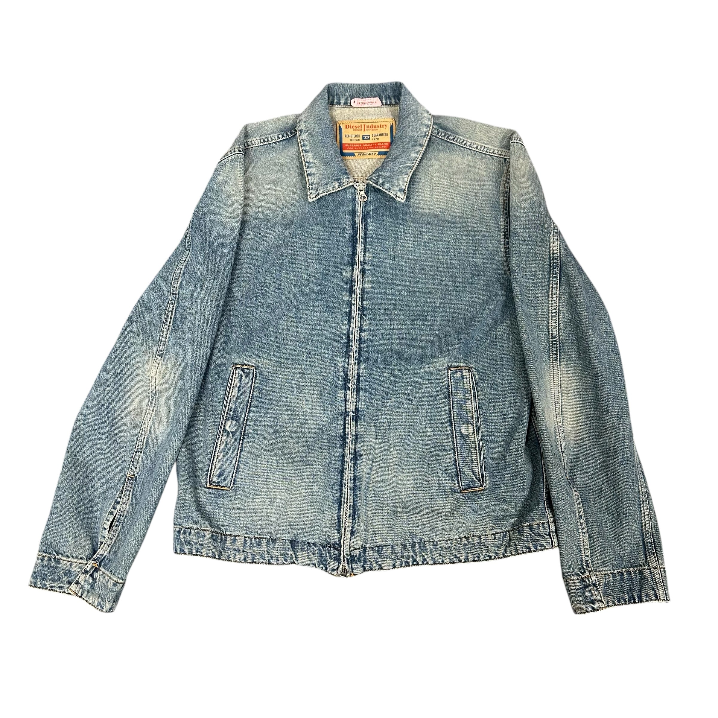 Diesel Blue Denim Zip Jacket