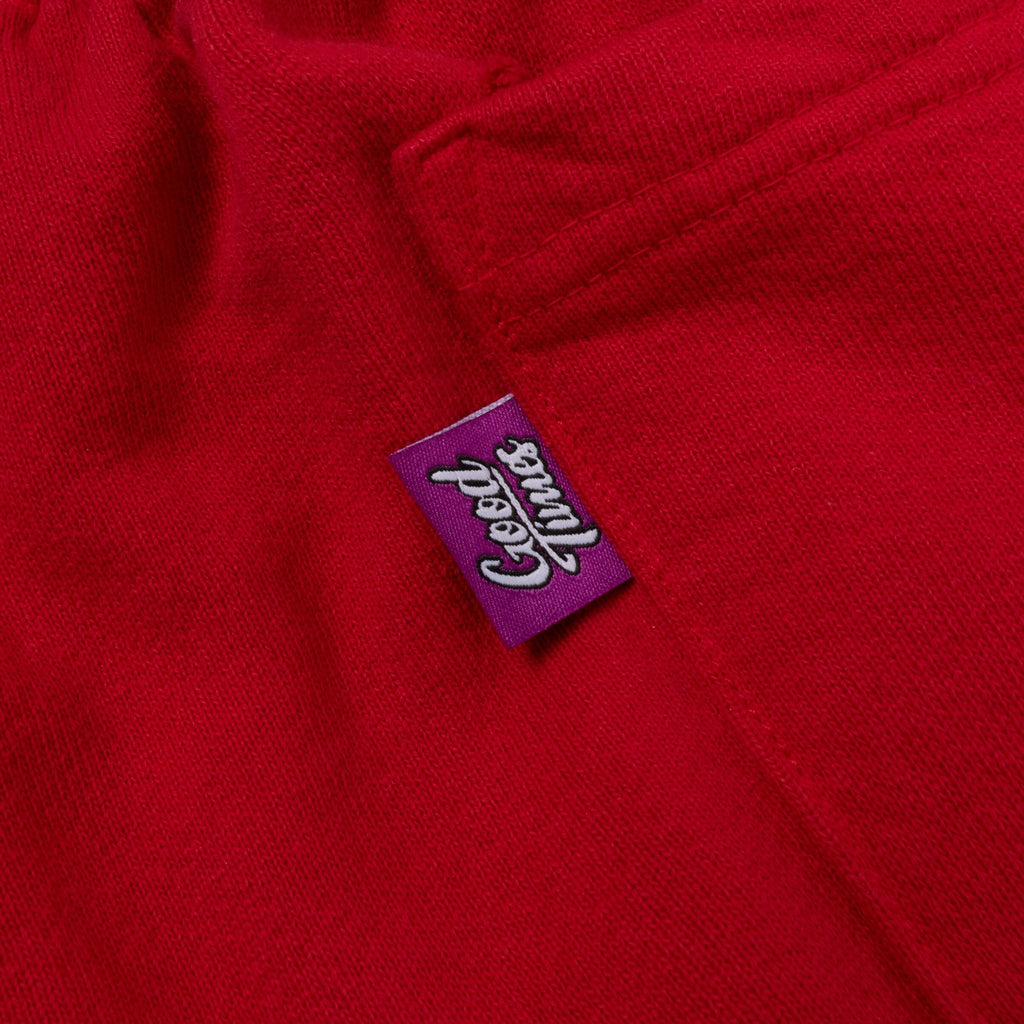 Good Times 3/4 Sweat Shorts “Red”
