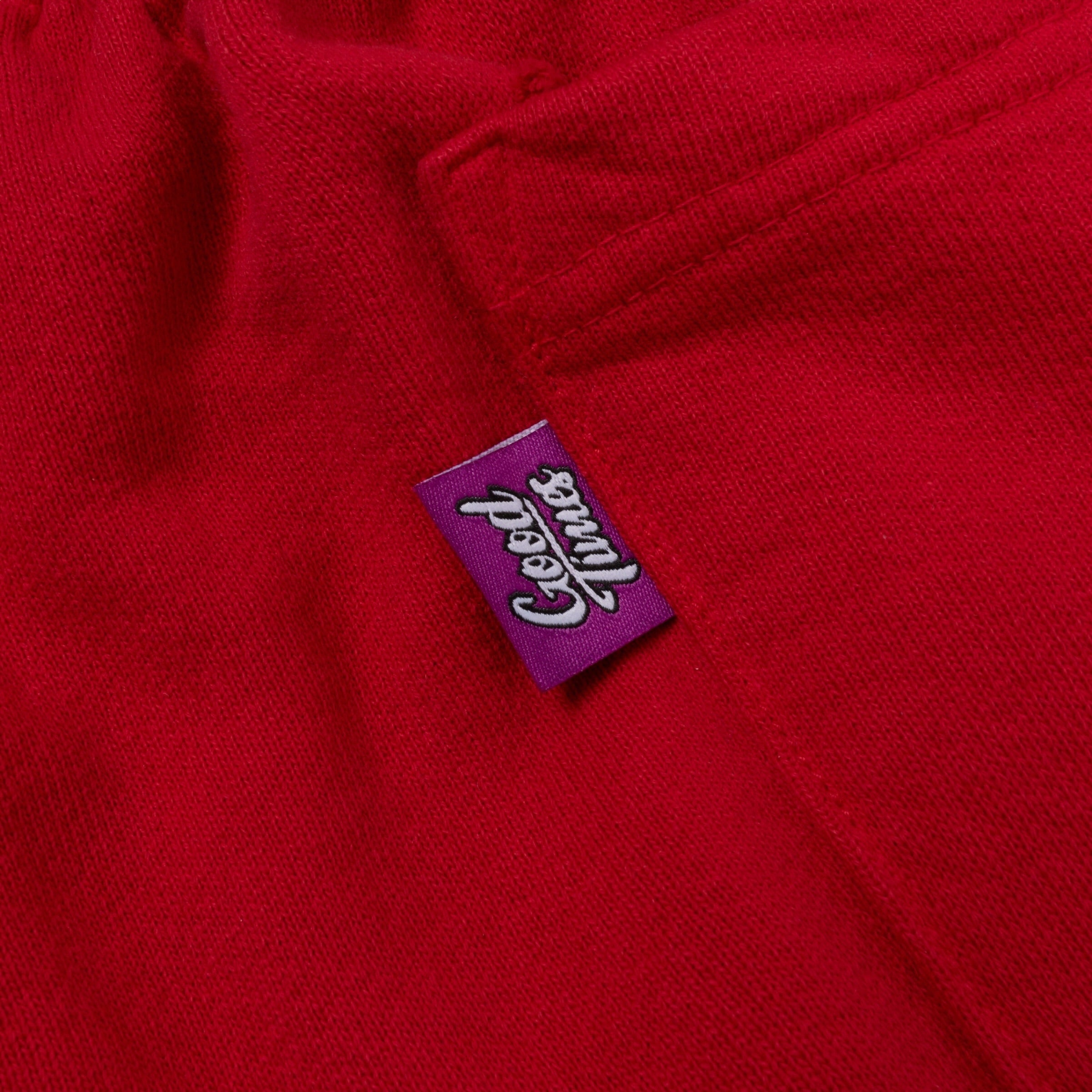 Good Times 3/4 Sweat Shorts “Red”