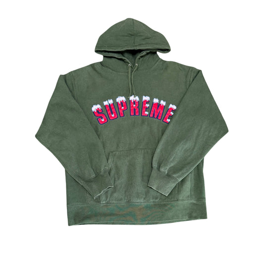 Supreme Snow Green Hoodie
