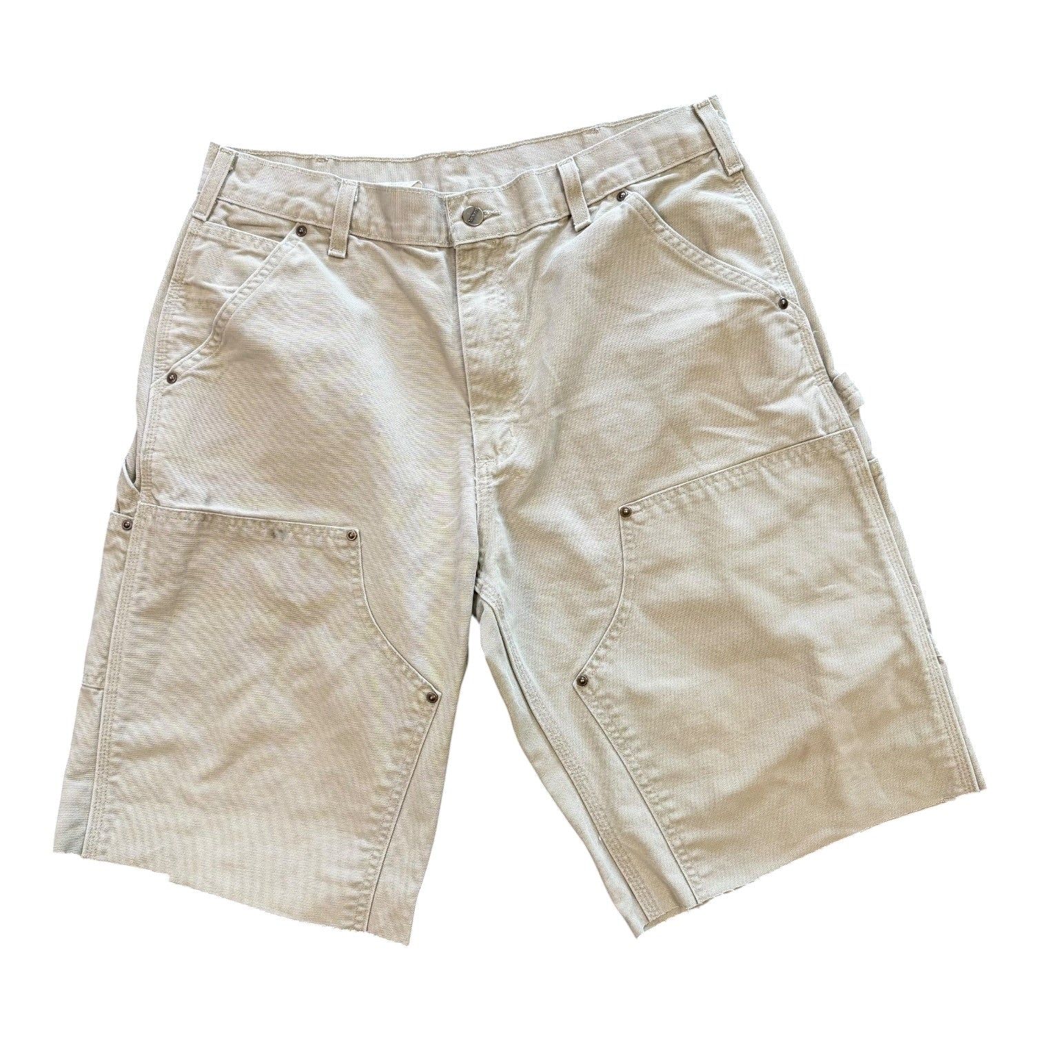 Vintage Double Knee Carhartt Moss Shorts (36)