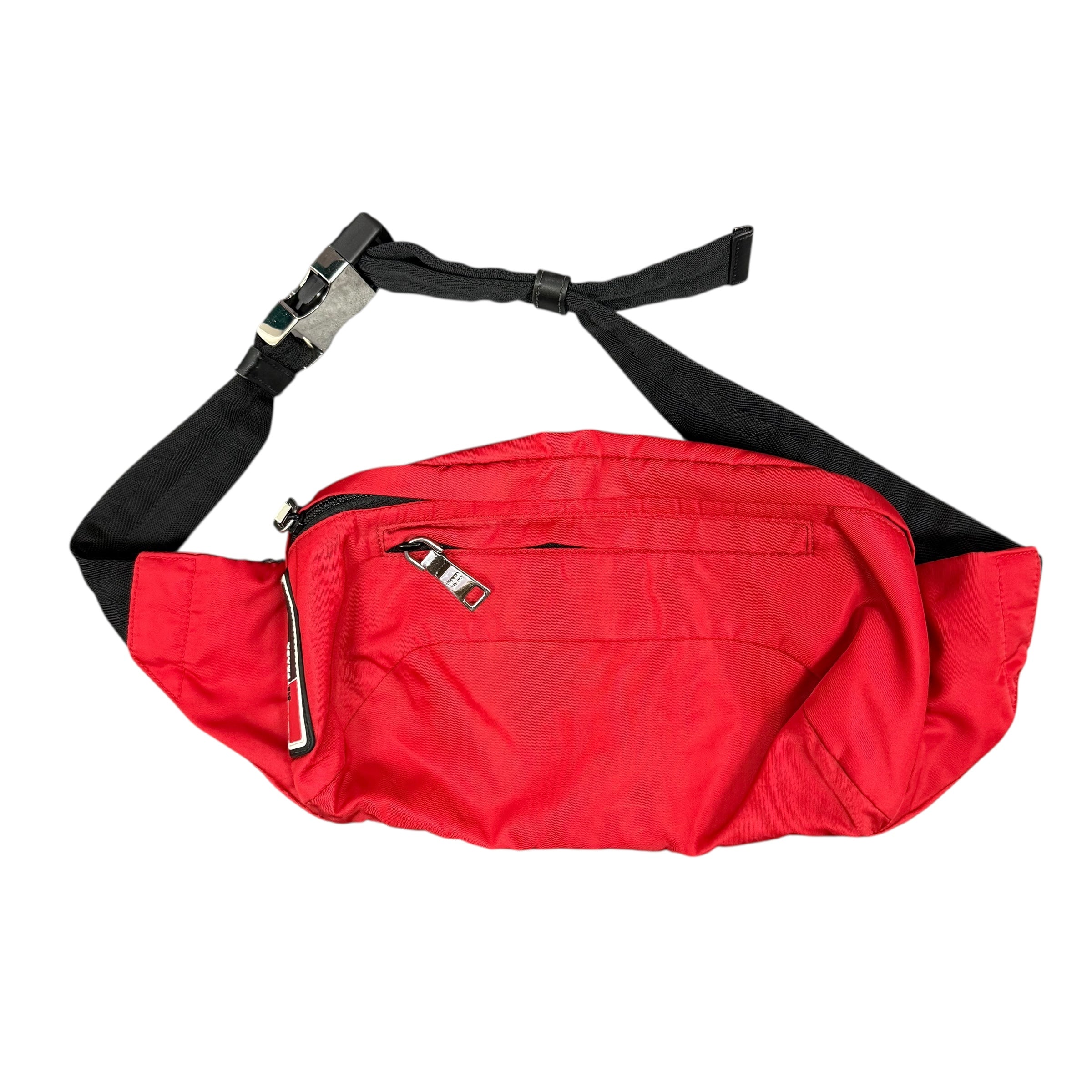 Prada Red Waist Bag.