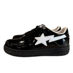 Bape Sta Patent Blk/Wht Sneakers (No Box)