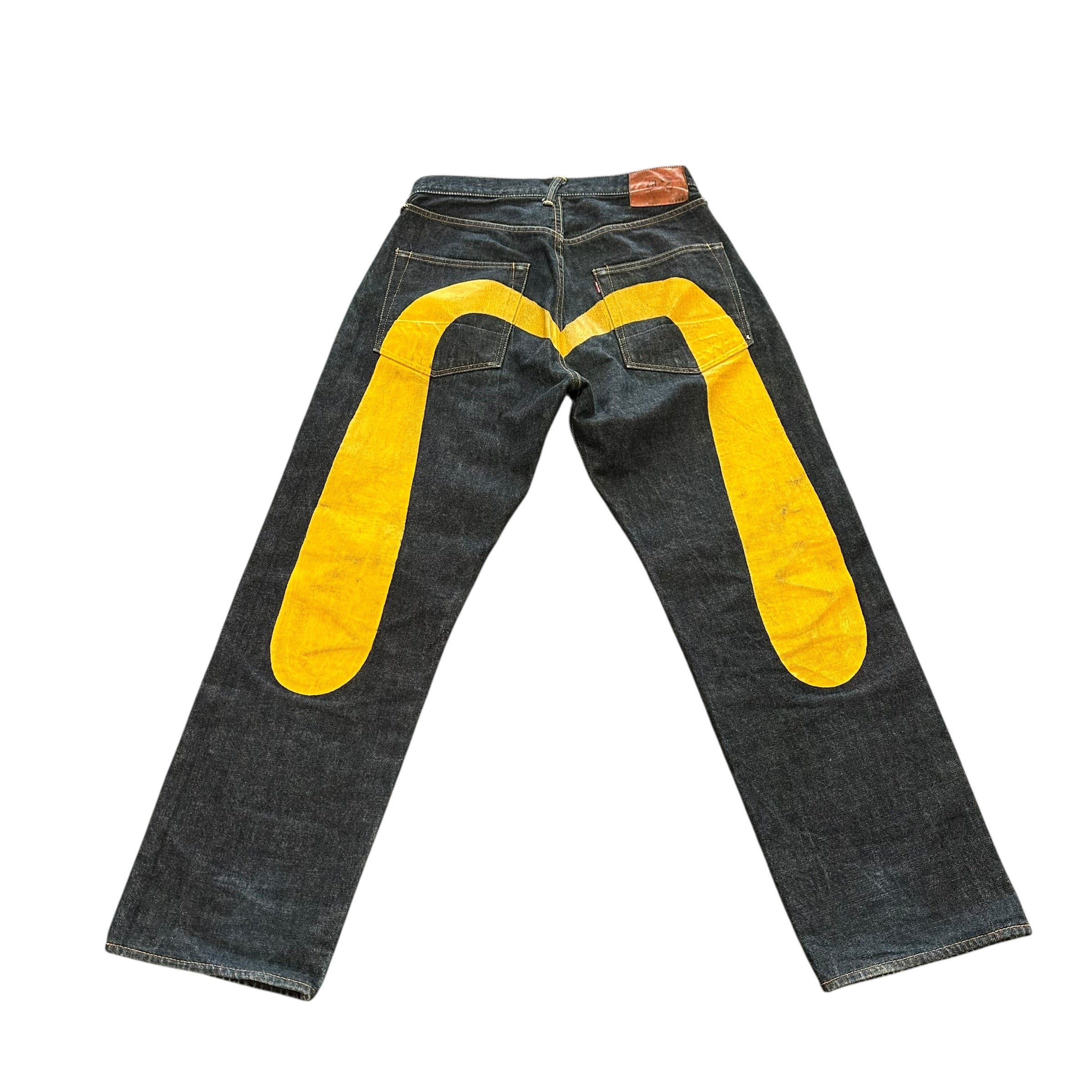 Evisu Dark Blue/Yellow Jeans