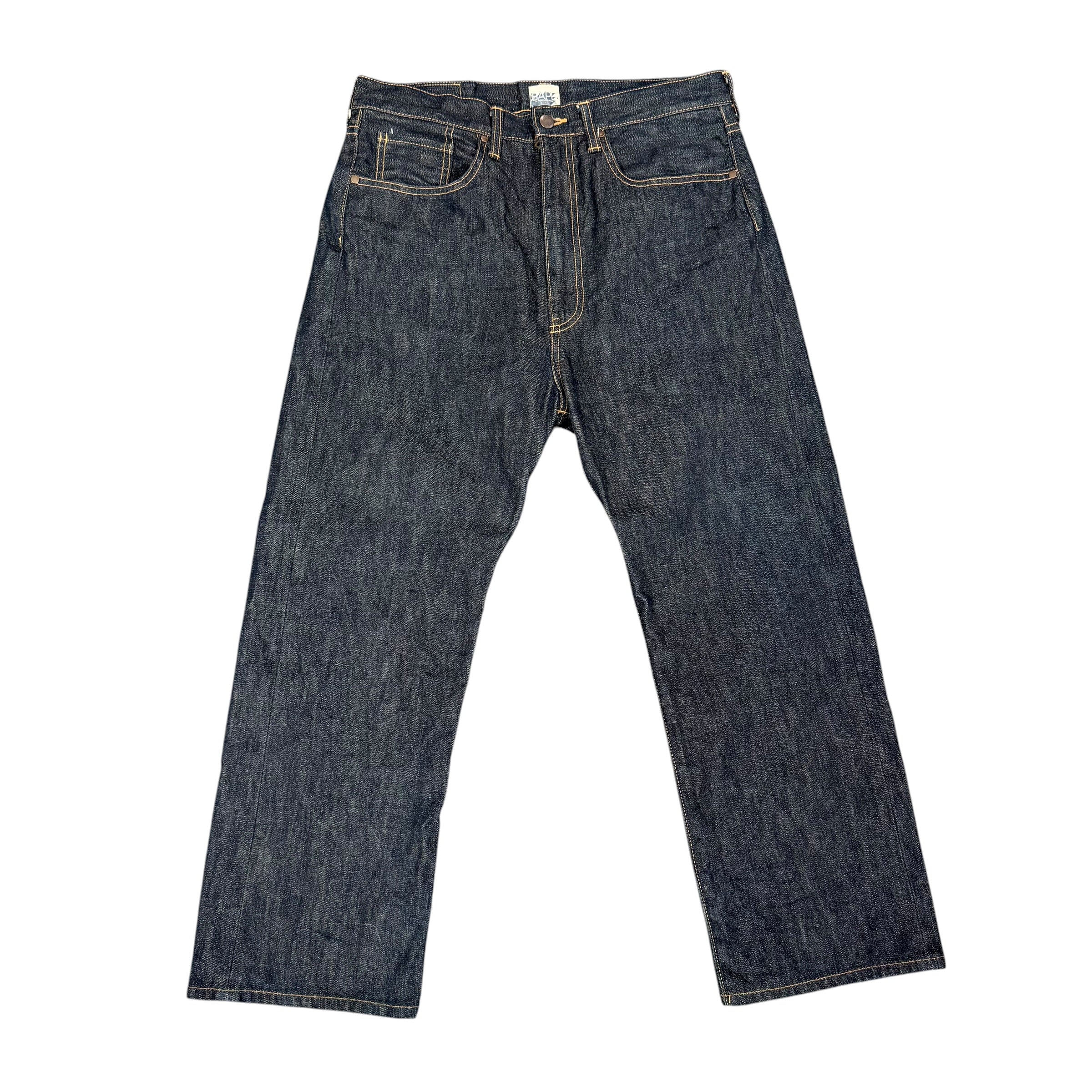 A Bathing Ape "Ape Shall Never Kill Ape" Denim Pants