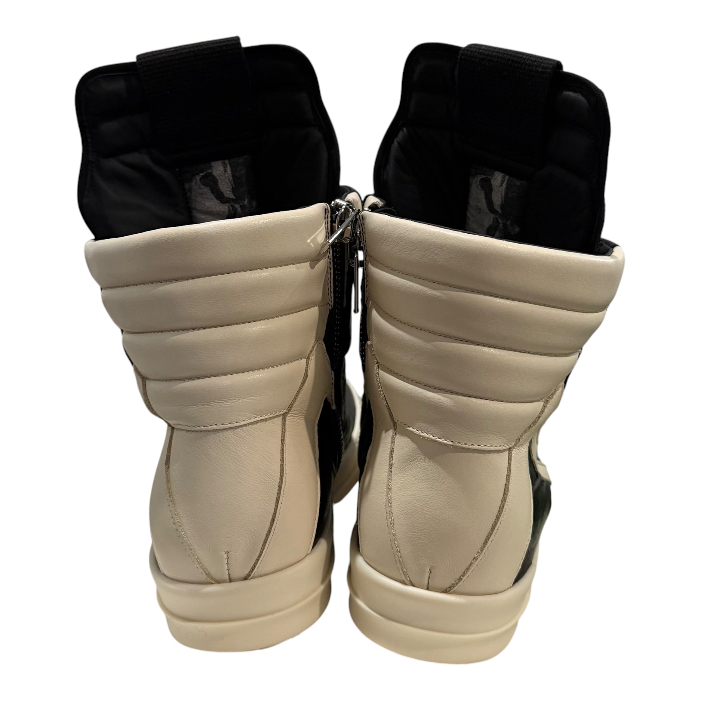 Rick Owens Black Leather Geobasket