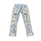 Endless Boro Stitch Blue/Multicolor Jeans