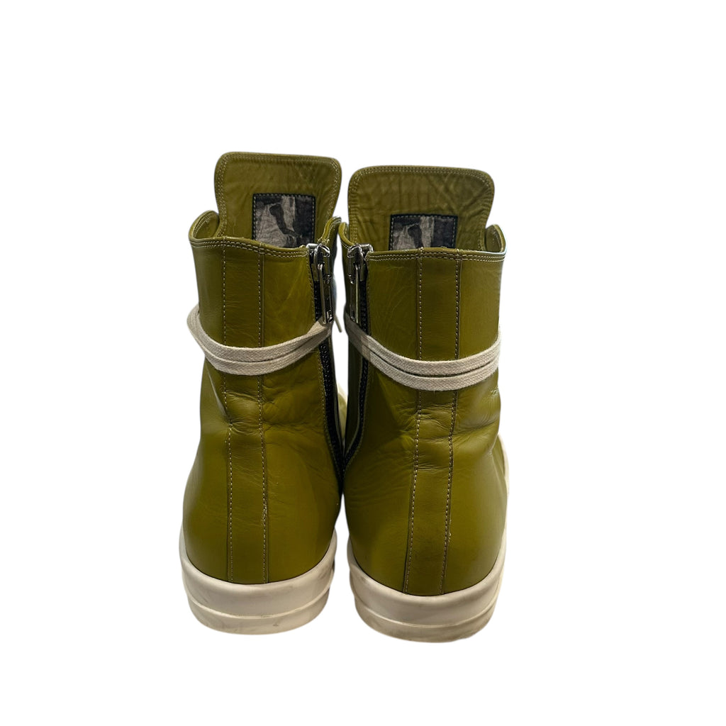 Rick Owens Green Ramone High Sneakers