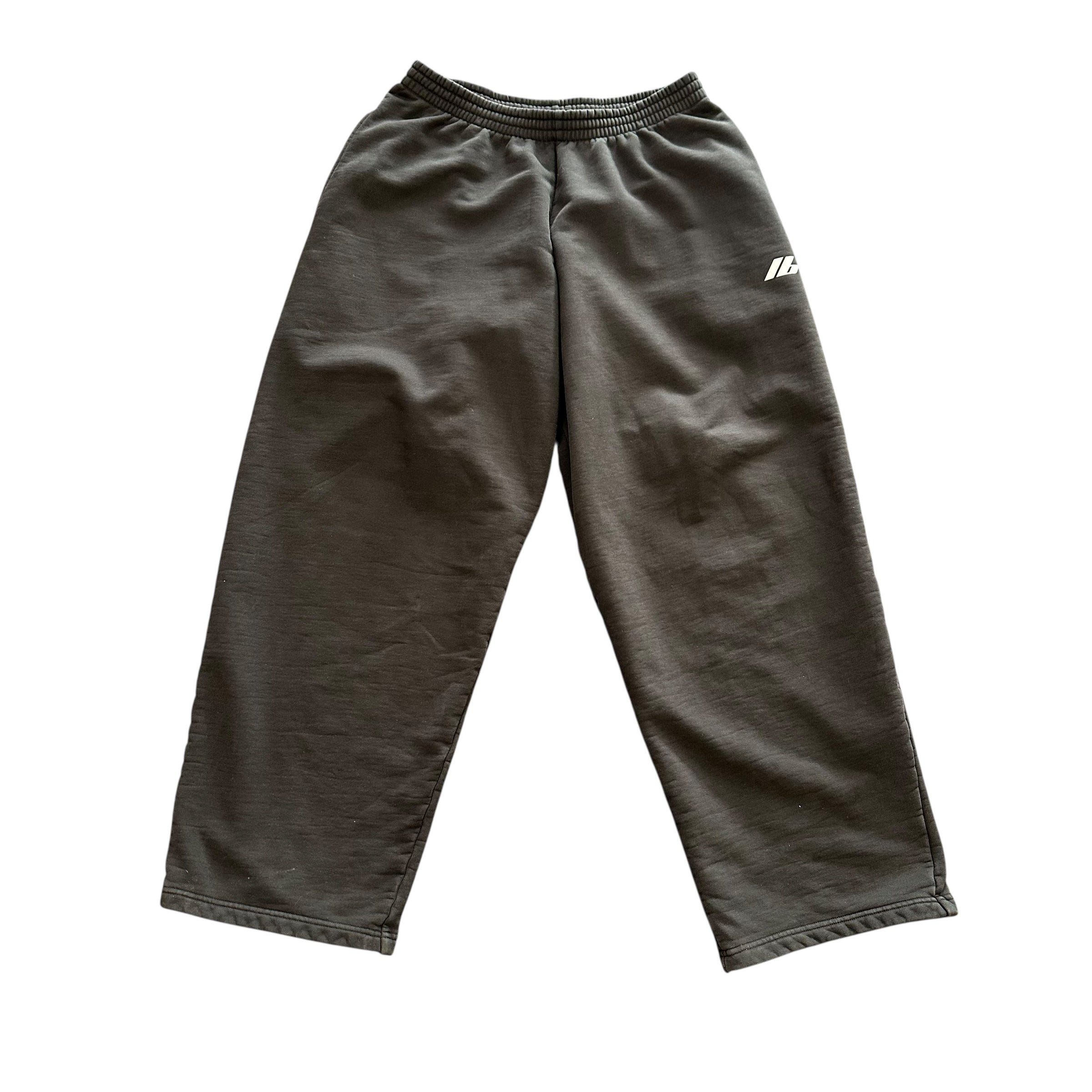 Balenciaga "lb" Wide Sweatpants Black