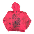 Balenciaga Red Graffiti Tattoo Jacket