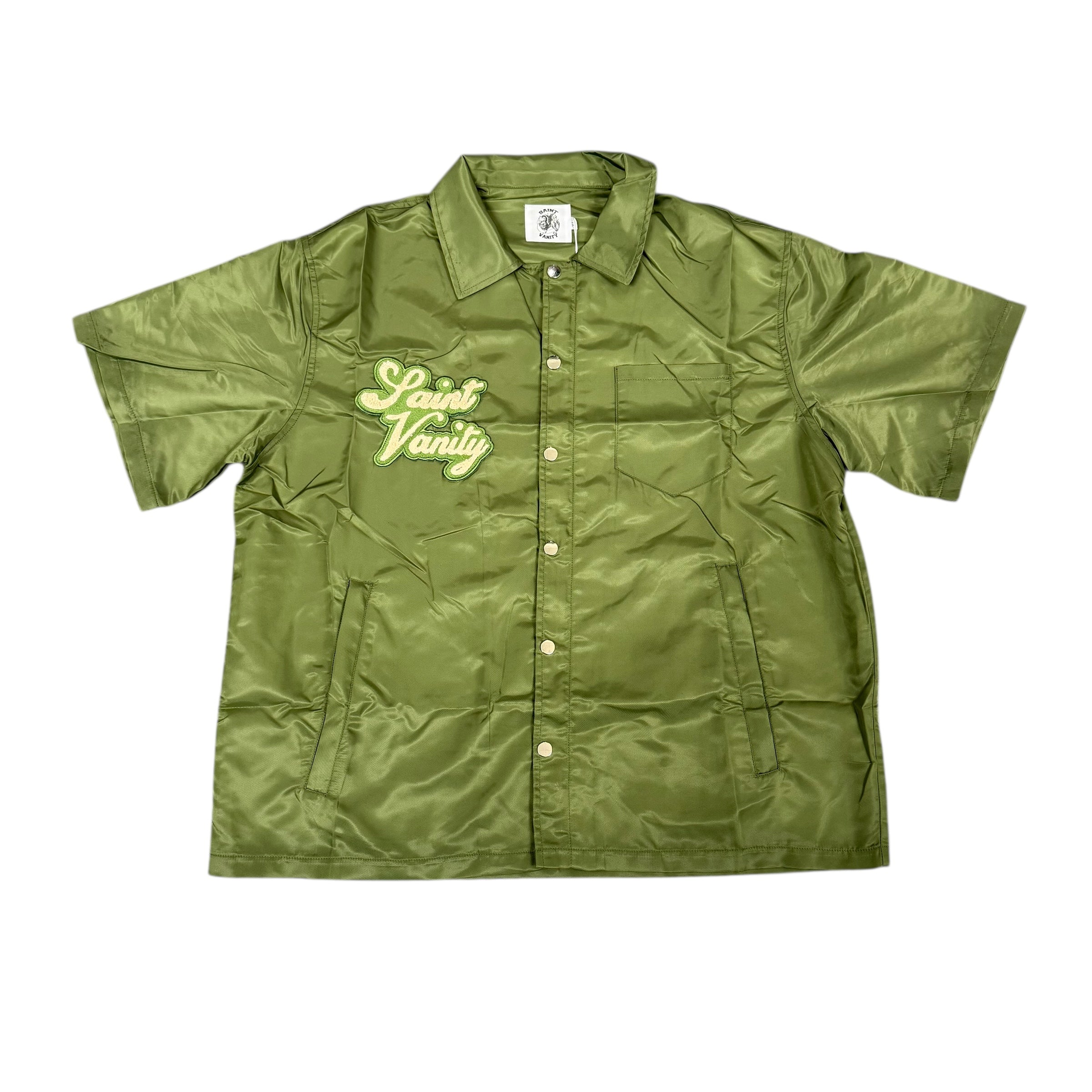 Brand New Saint Vanity Nylon Logo Button Set Olive
