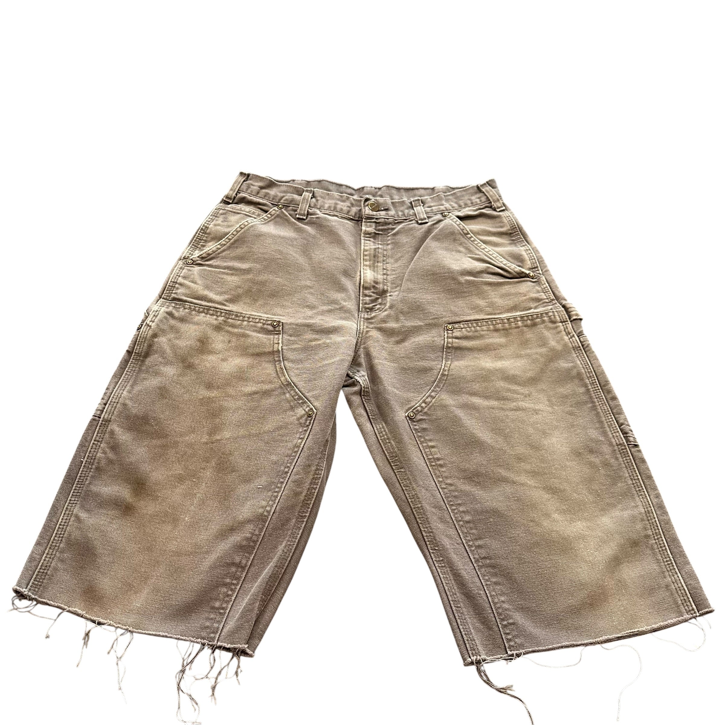 Gray Carhartt Double Knee Shorts(33)