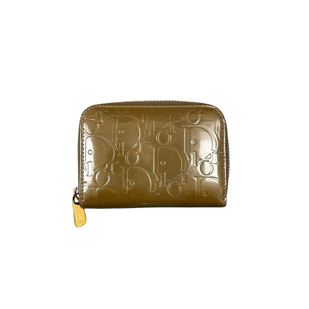 Dior Leather Coin Purse Green