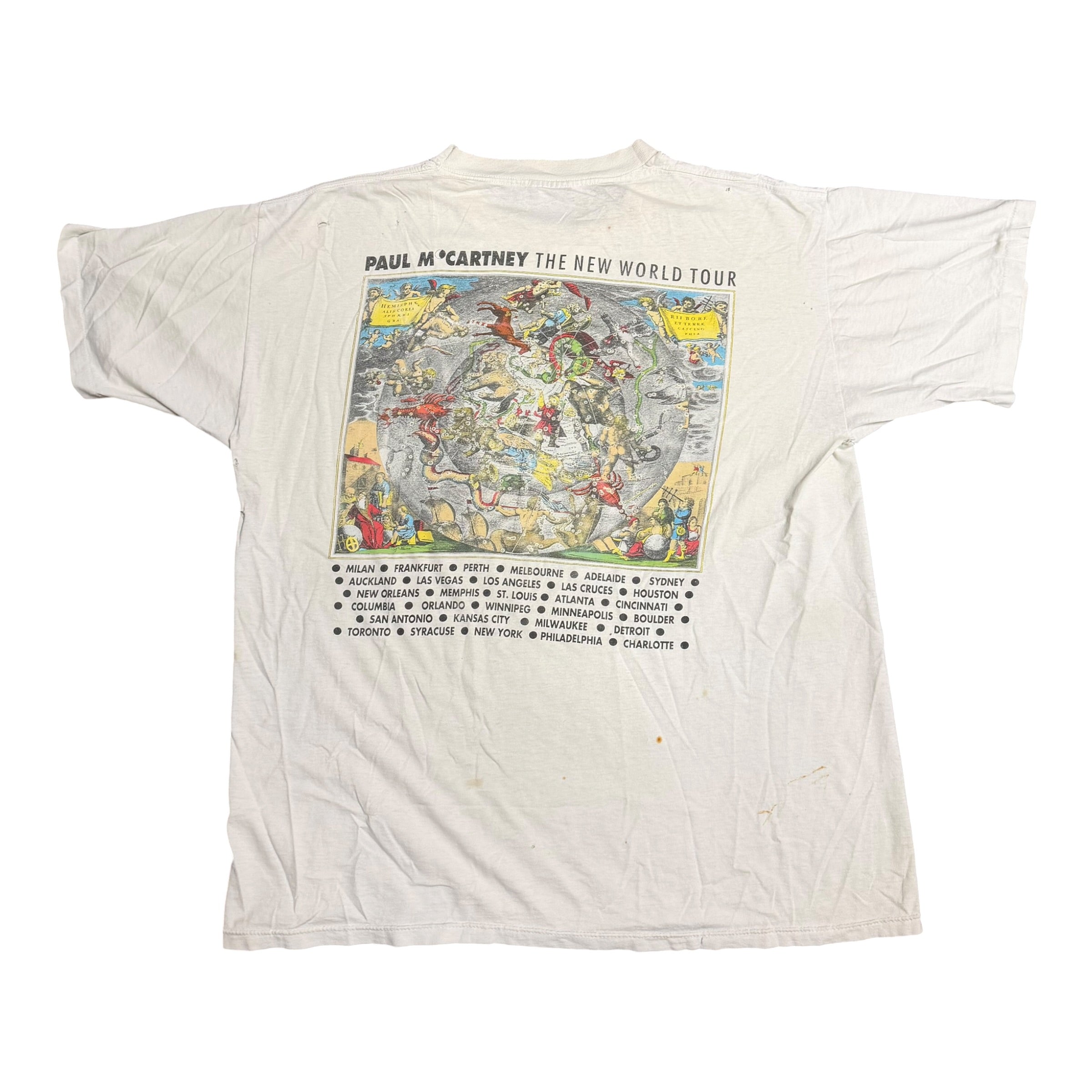 Vintage 1993 Paul McCartney The New World Tour Tee