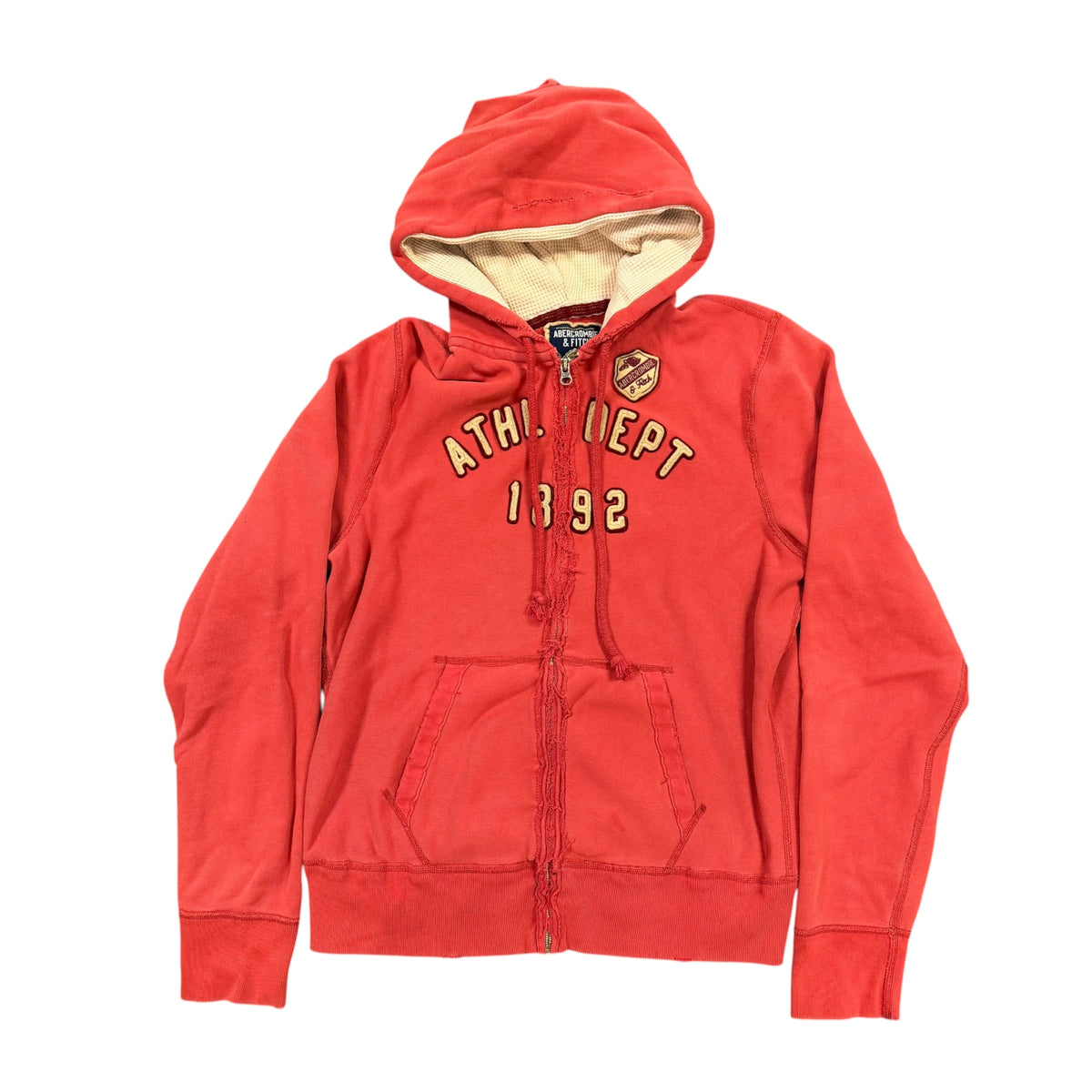 Faded Red Abercrombie Hoodie