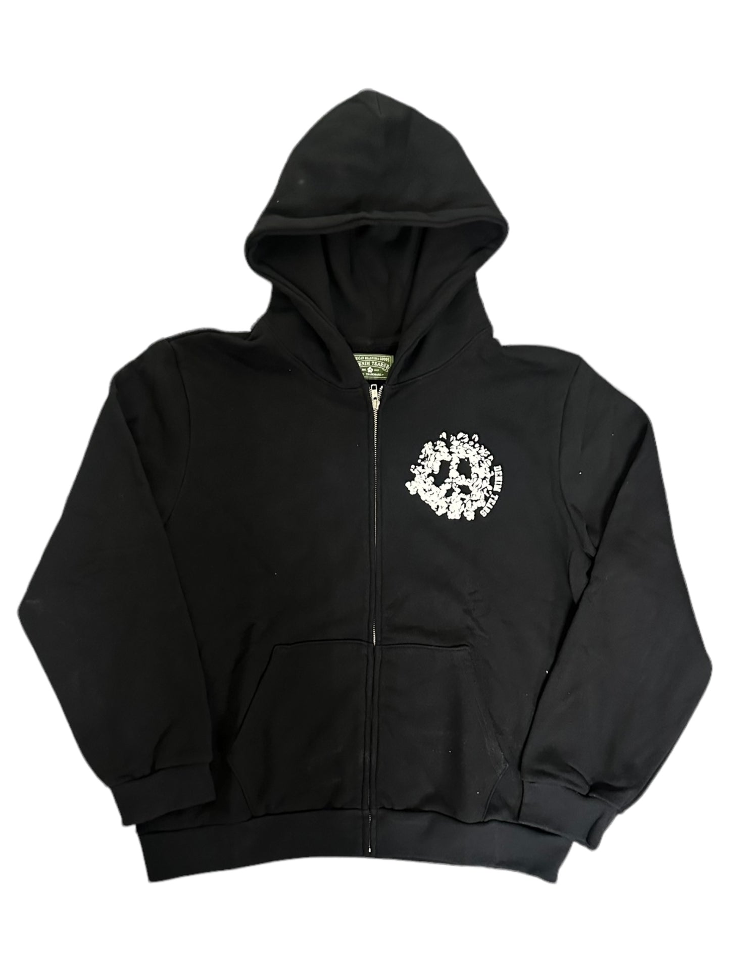 Black Denim Tears University Zip Up