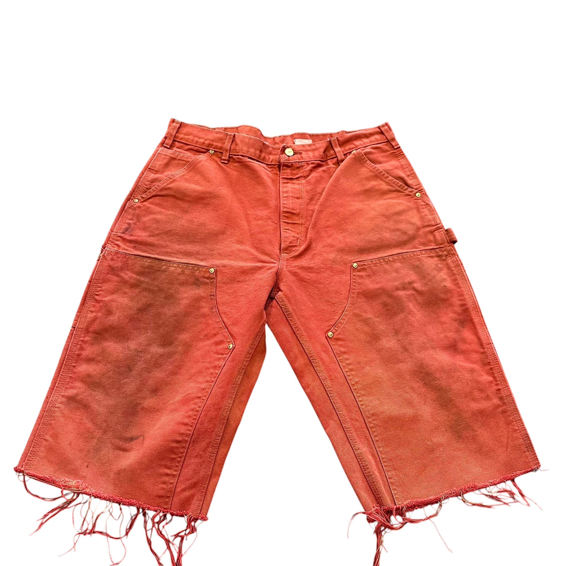 Pink Carhartt Double Knee Shorts(32)