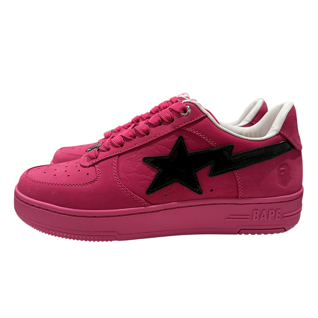 NEW Bape Sta Pink Suede Sneakers