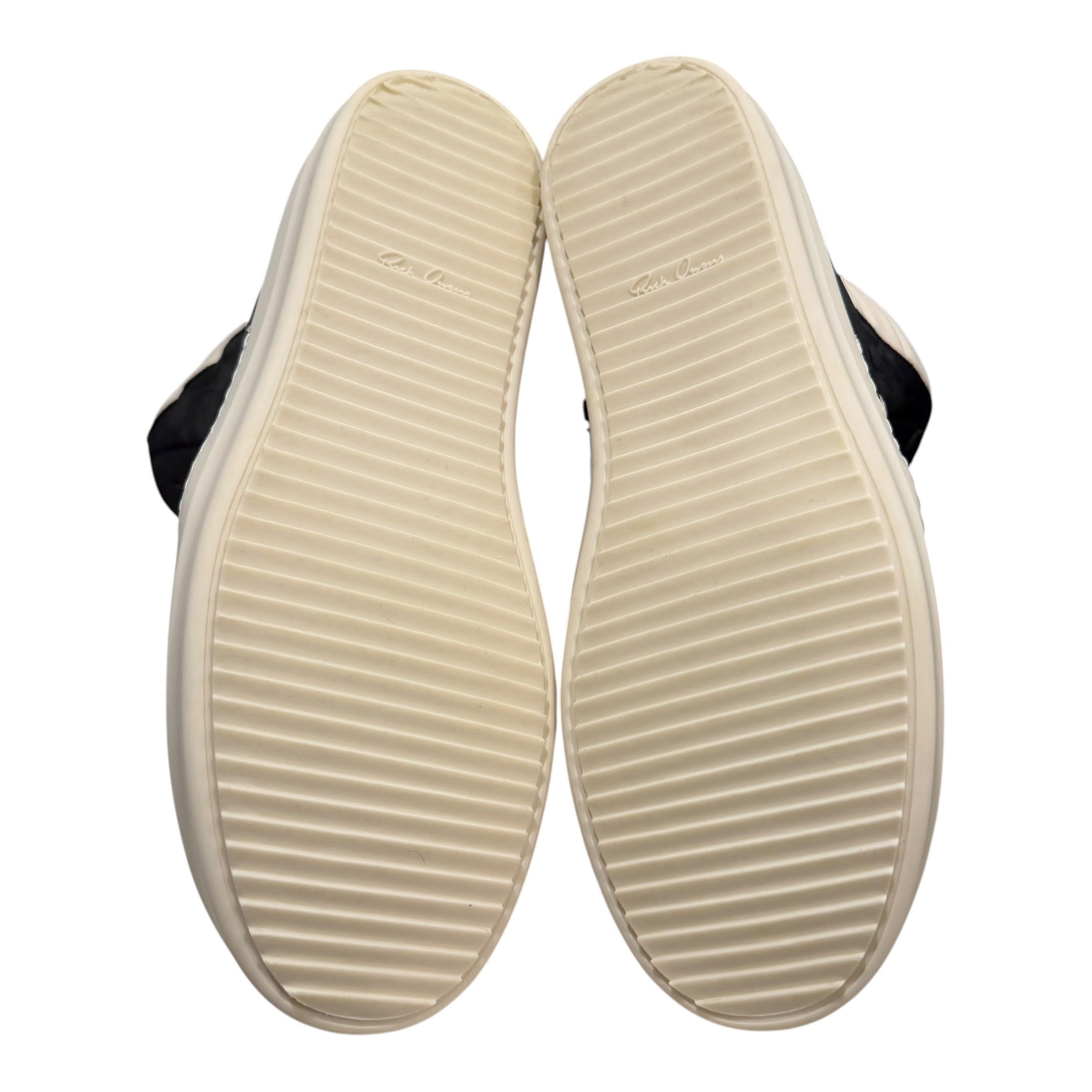 Rick Owens Black Leather Geobasket