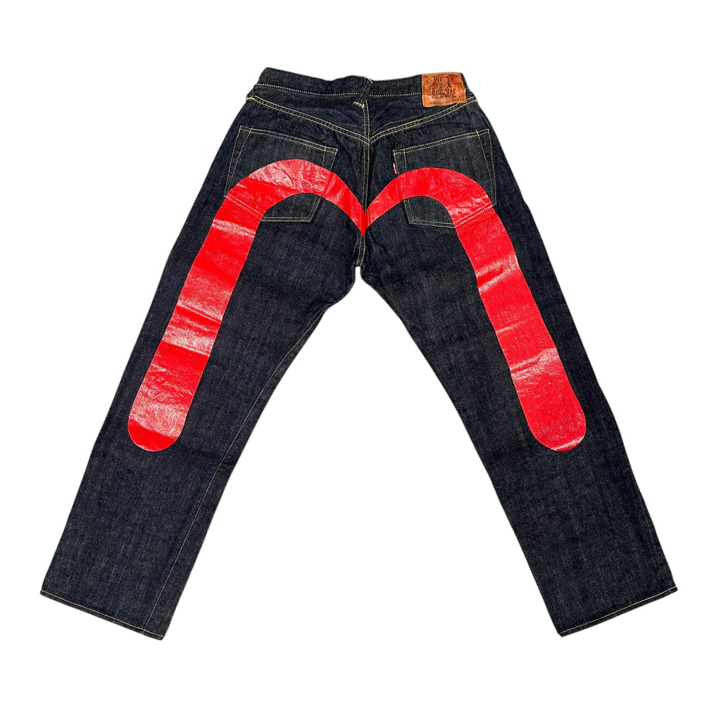 Vintage Evisu Dark Blue/Red Jeans