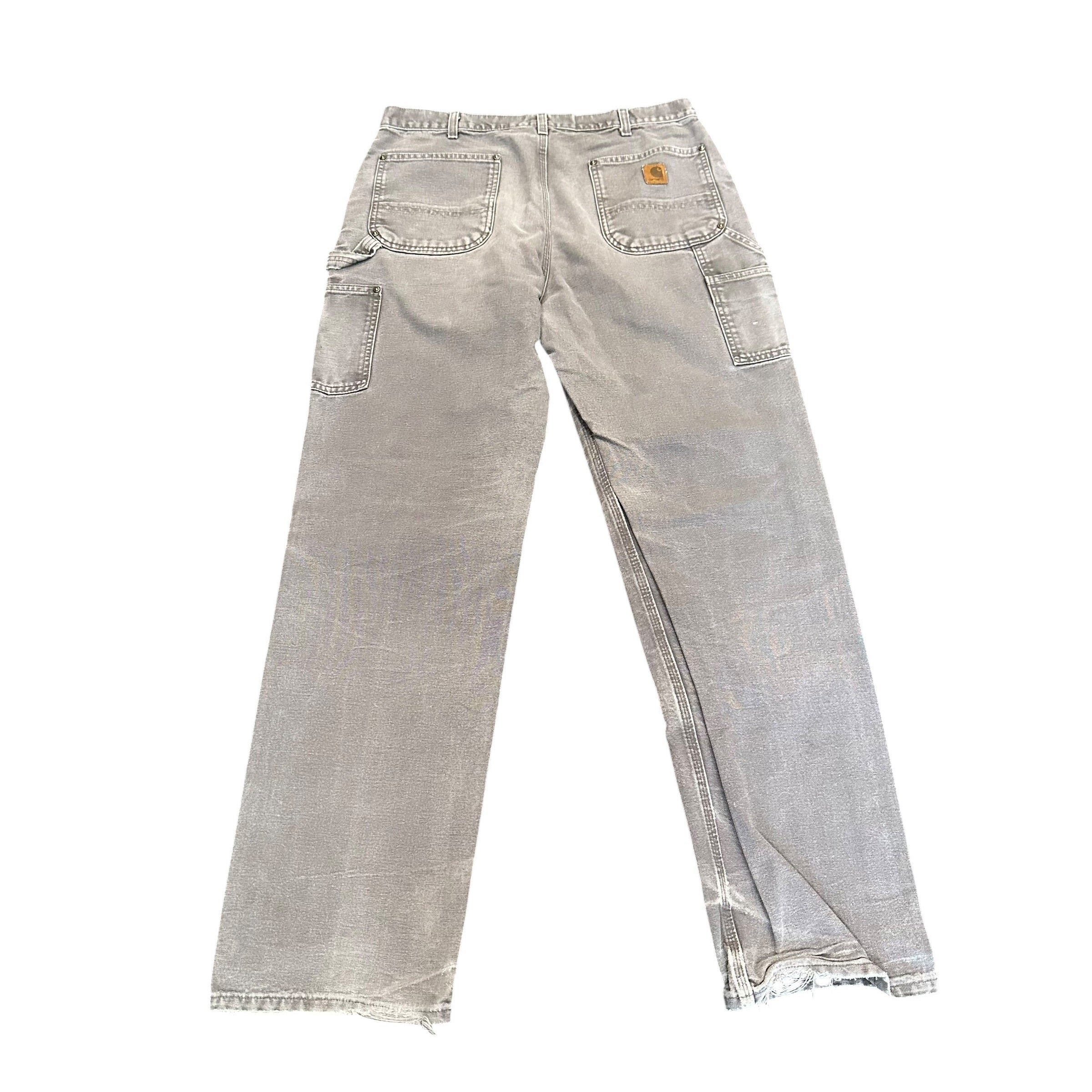 Vintage Carhartt Double Knee Grey Pants (34)