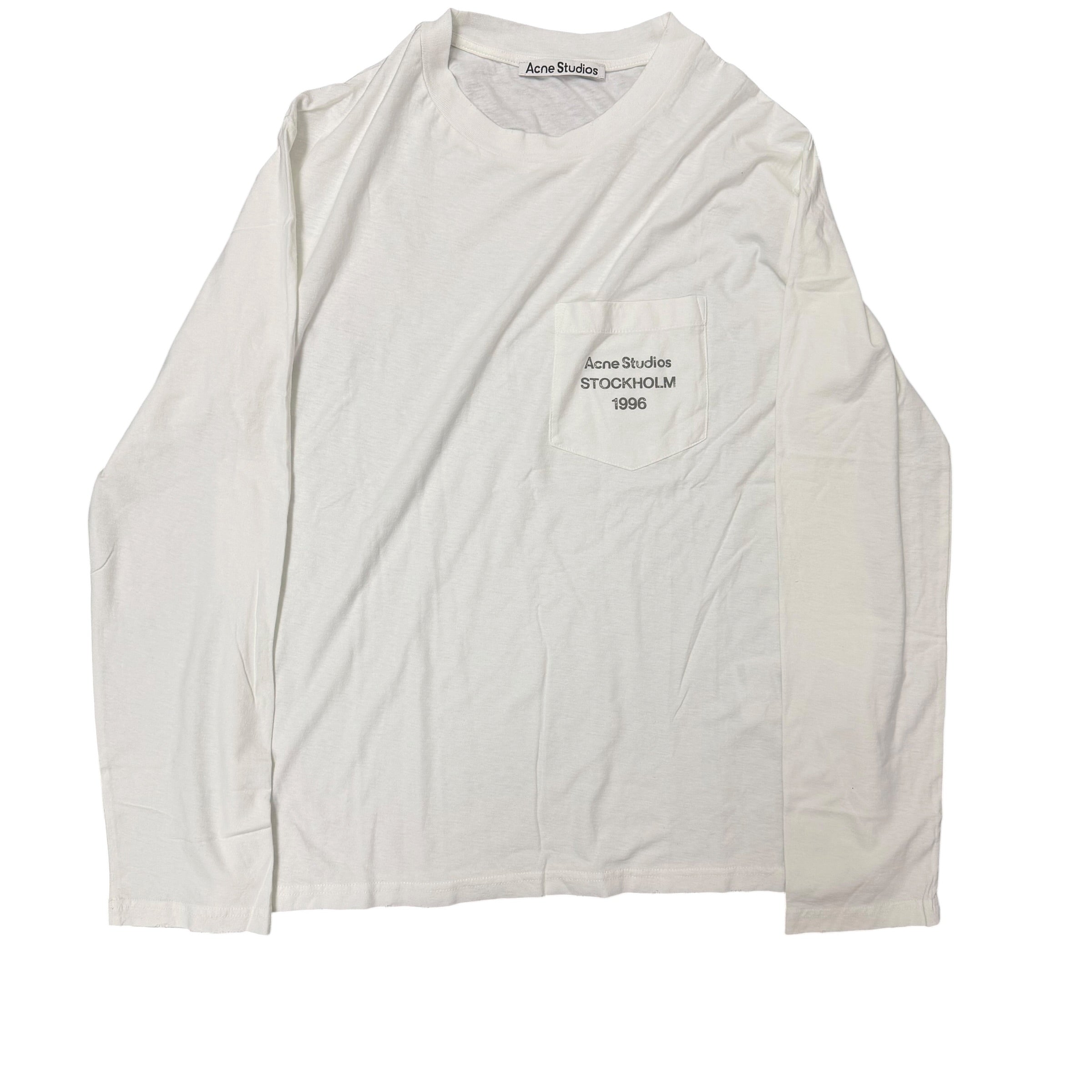 NEW Acne Studios White L/S Pocket Tee