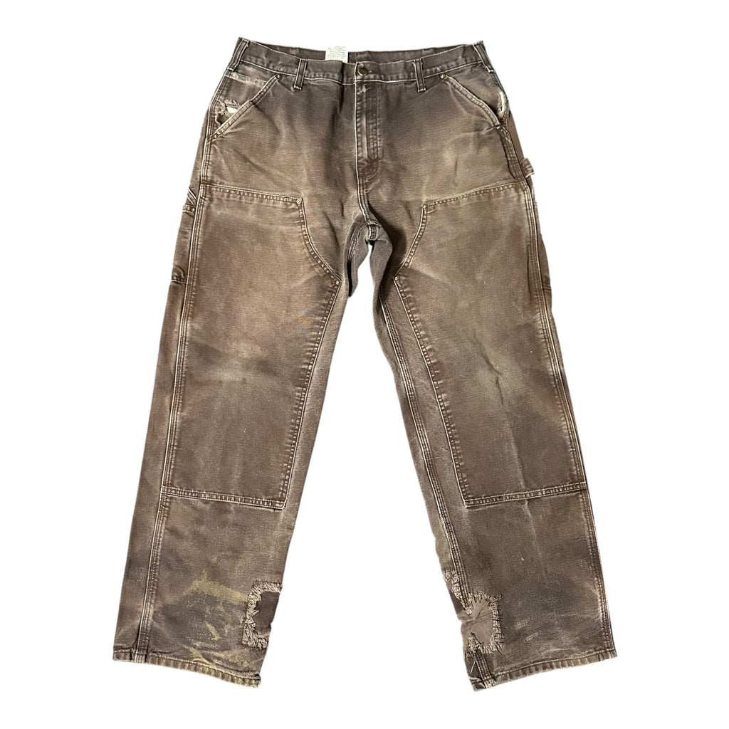 Vintage Carhartt Brown Faded Double Knee(36x32)