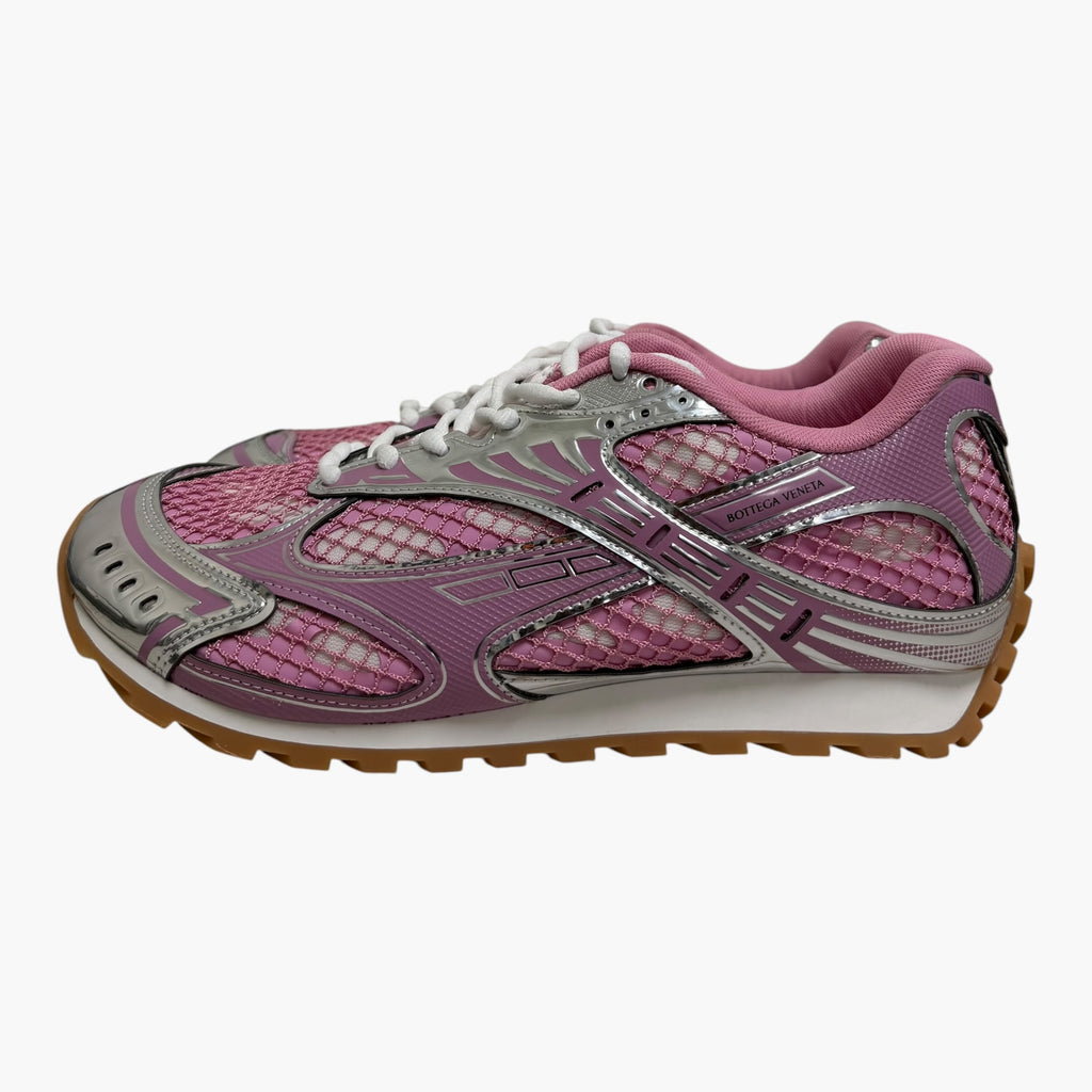 NEW Bottega Veneta Pink/Sliver Orbit Sneaker (NO BOX)