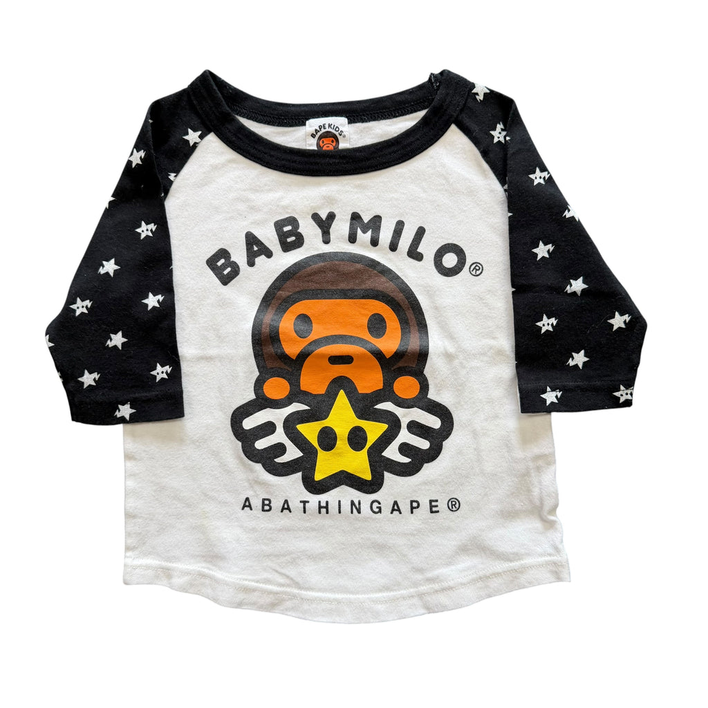 BAPE Kids Baby Milo Star Raglan Tee