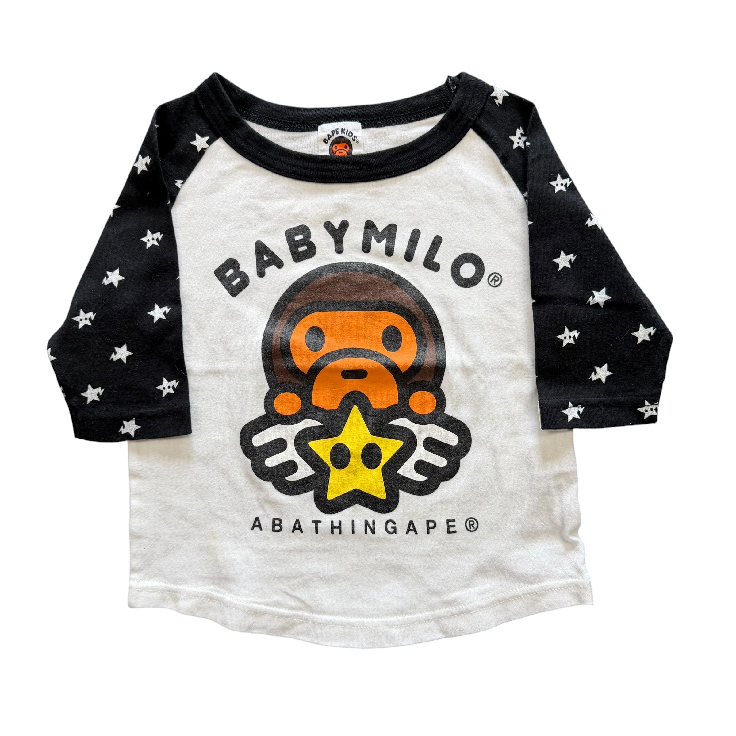 BAPE Kids Baby Milo Star Raglan Tee