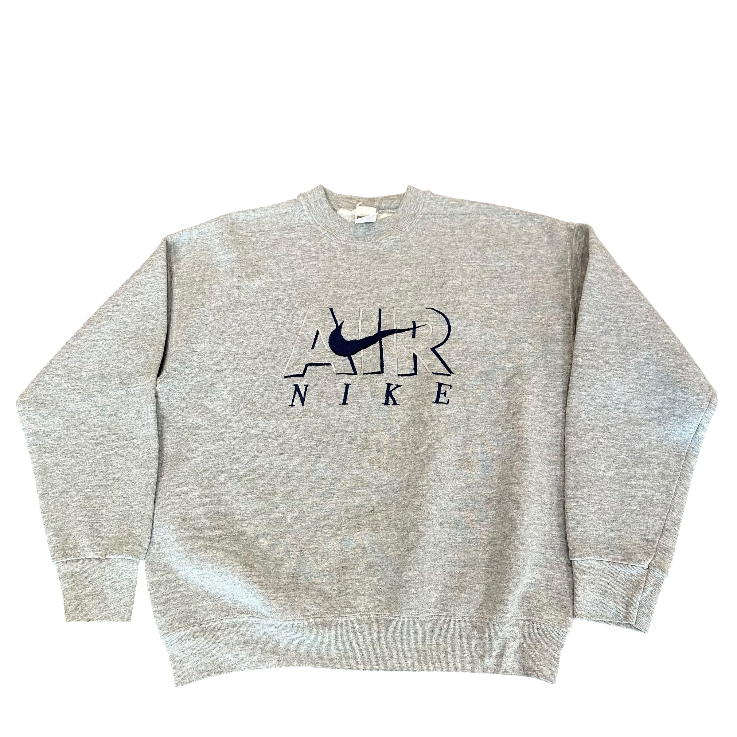 Vintage Light Grey Nike Bootleg Crewneck