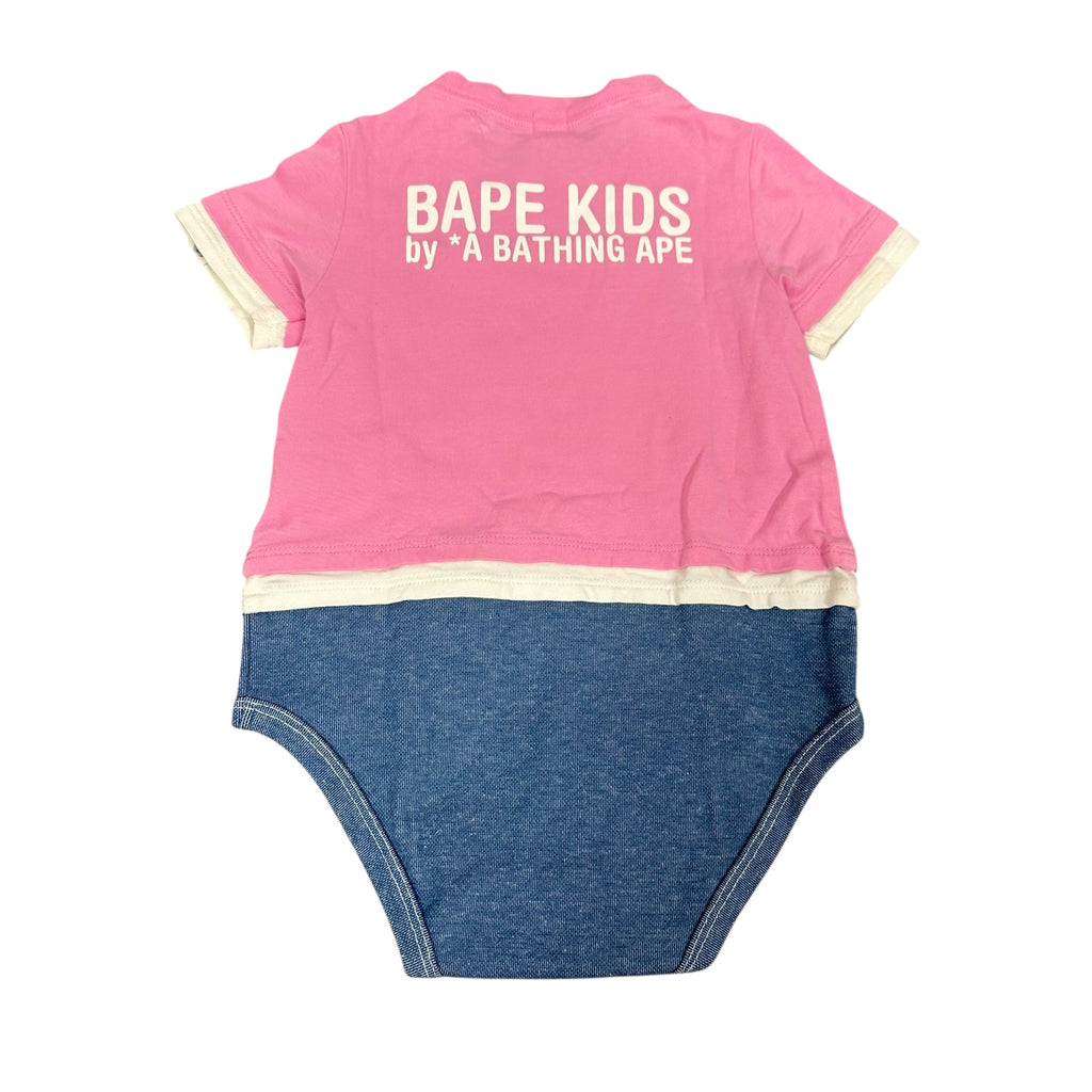 Kids BAPE Pink/Blue Milo Romper