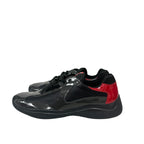 Patent leather and technical fabric Prada America's Cup sneakers (NO BOX)