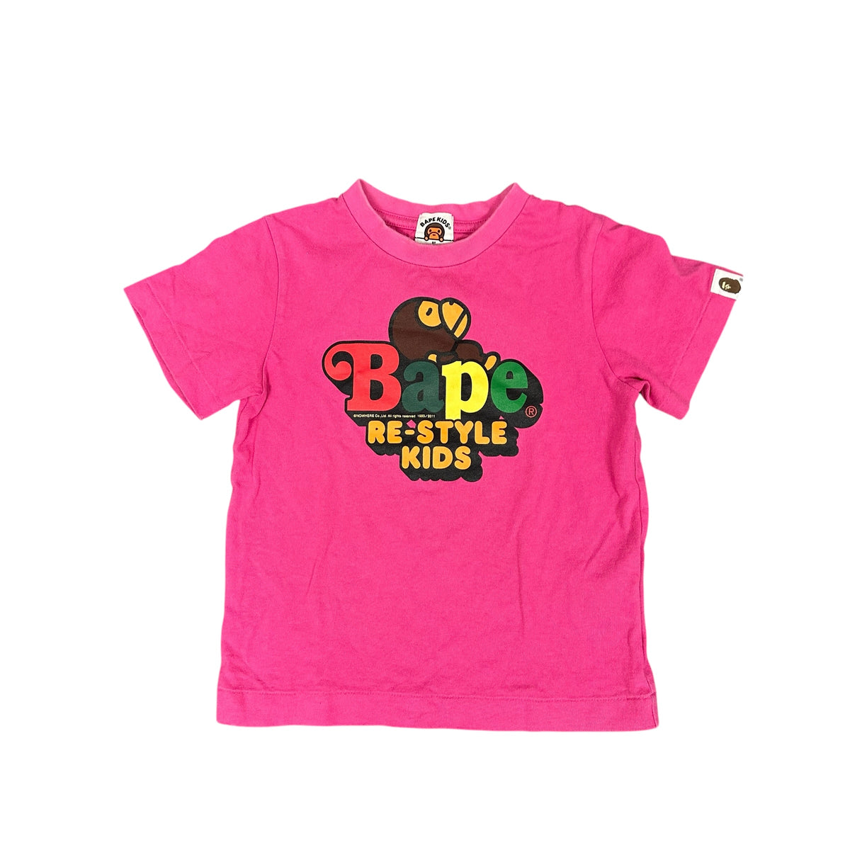 kids Bape Baby Milo Re-Style Pink Tee