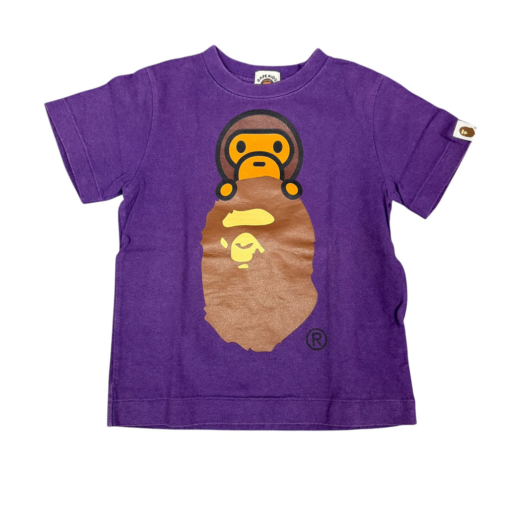 Kids Bape Baby Milo Ape Purple Tee