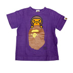 Kids Bape Baby Milo Ape Purple Tee
