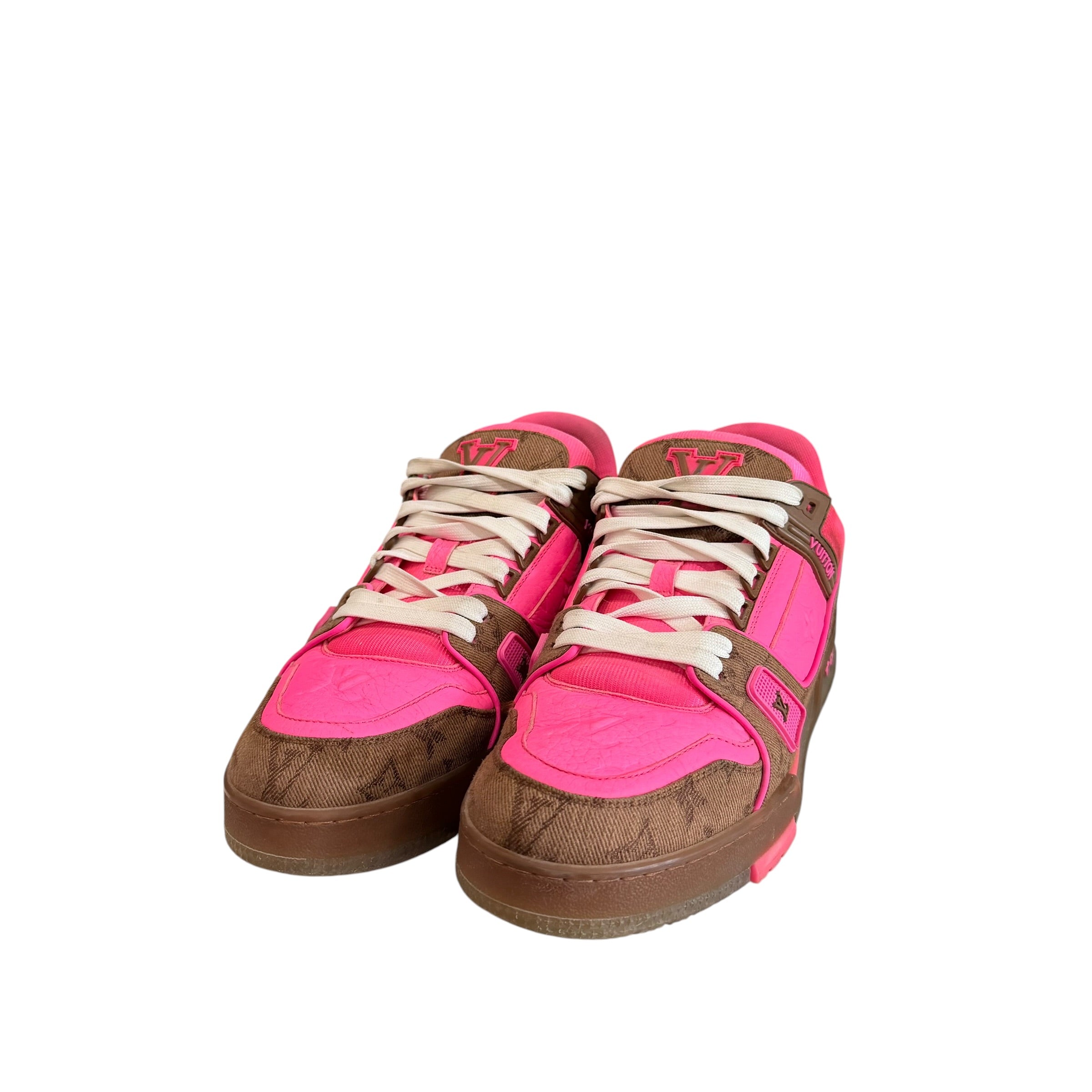 Louis Vuitton Pink/Brown Trainers (No Box)